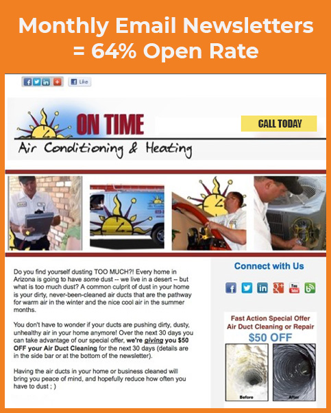 heating and cooling email marketing